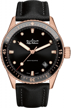 Buy this new Blancpain Fifty Fathoms Bathyscaphe Automatic 43mm 5000-36s30-b52b mens watch for the discount price of £22,352.00. UK Retailer.